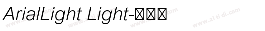 ArialLight Light字体转换